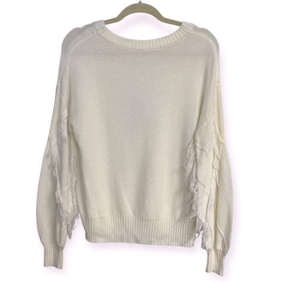 Anthropologie: W5 Women’s Cream Textured Sweater Size L *223 - Picture 4 of 4
